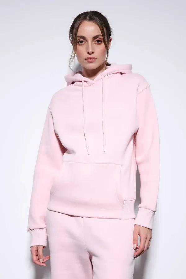Antioch Pink Hooded Basic Women's Sweatshirt