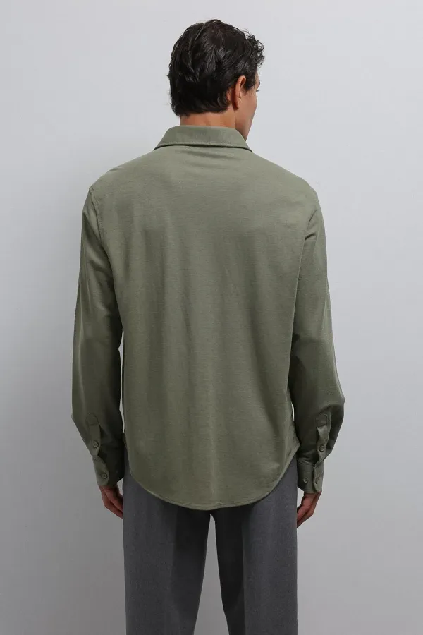 Antioch Khaki Relax Fit Men's Shirt