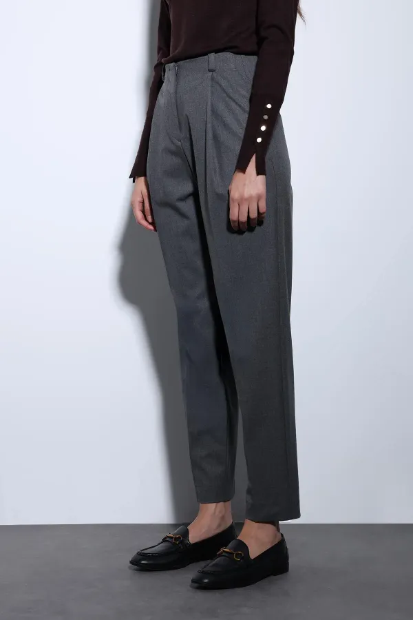 Antioch Antrasit Pensli Kadın Pantolon