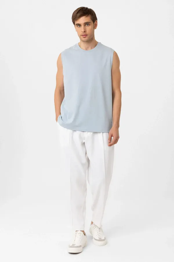 Antioch Bebe Mavi Relaxed Fit Erkek Kolsuz T-Shirt