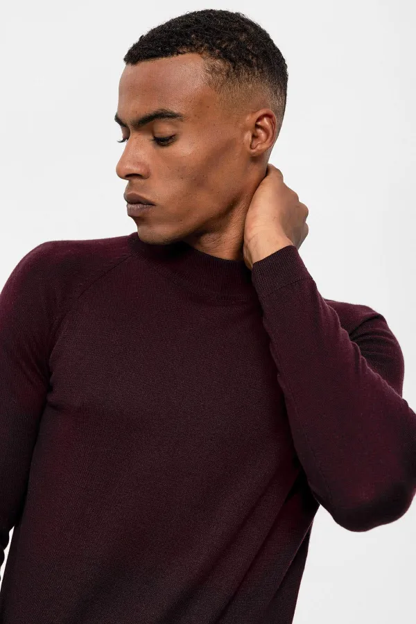 Antioch Mürdüm Yarım Boğazlı Erkek Triko