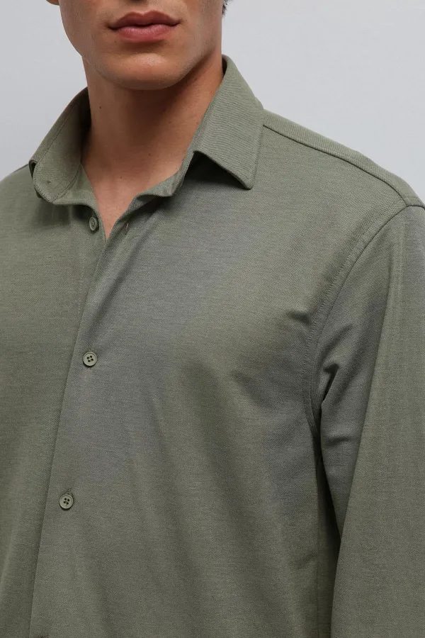 Antioch Khaki Relax Fit Men's Shirt