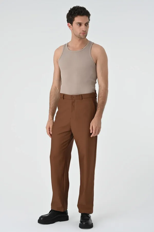 Antioch Bej Slim Fit Erkek Atlet