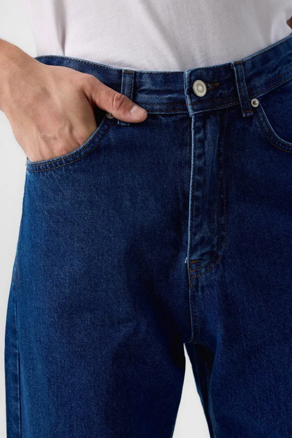 Antioch Açık Mavi Yüksek Bel Regular Fit Erkek Kot Pantolon