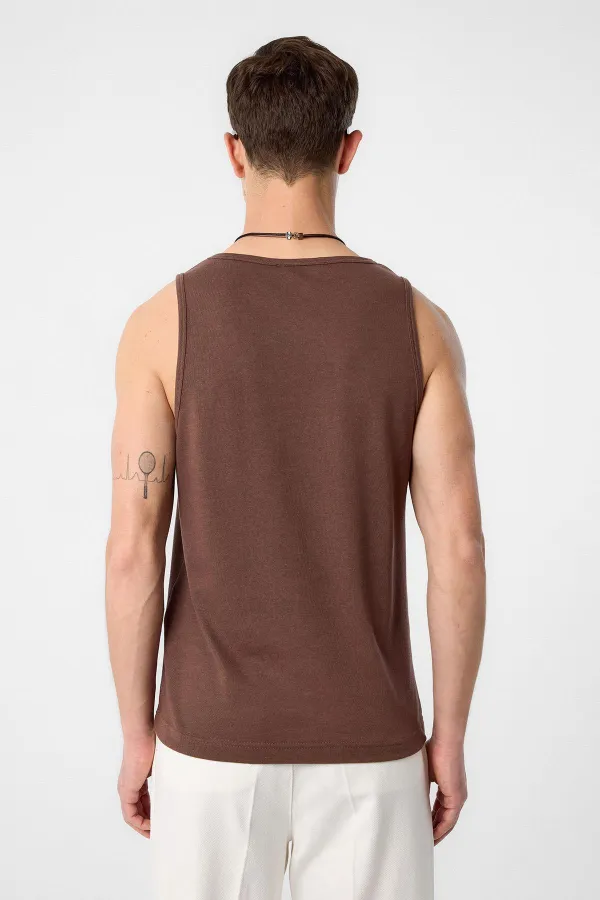 Débardeur basique pour homme Antioch Coffee