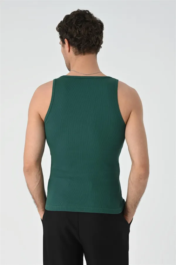 Débardeur homme Antioch vert coupe ajustée
