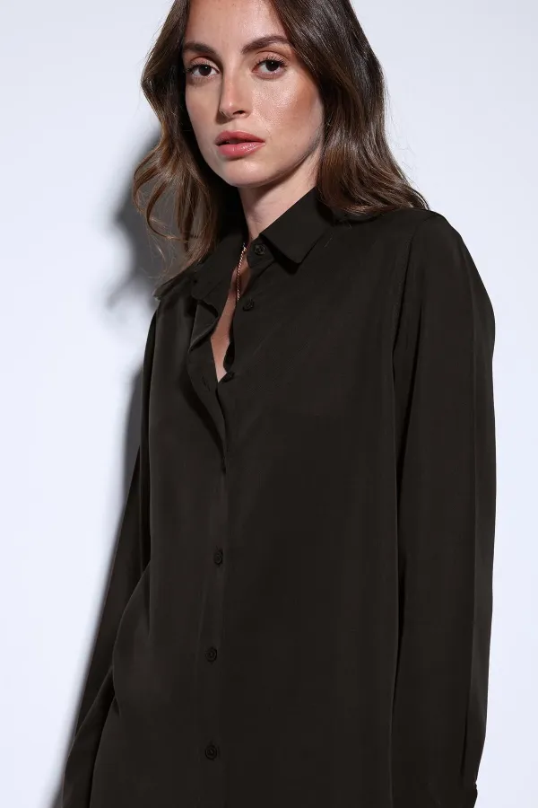 Antioch Kahve Premium Kadın Gömlek