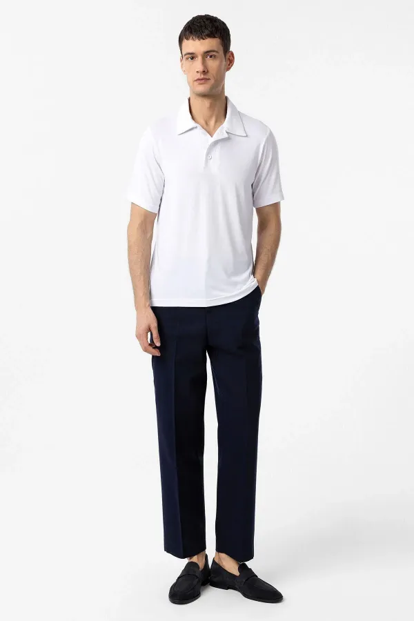 T-shirt polo blanc Antioch coupe classique pour homme