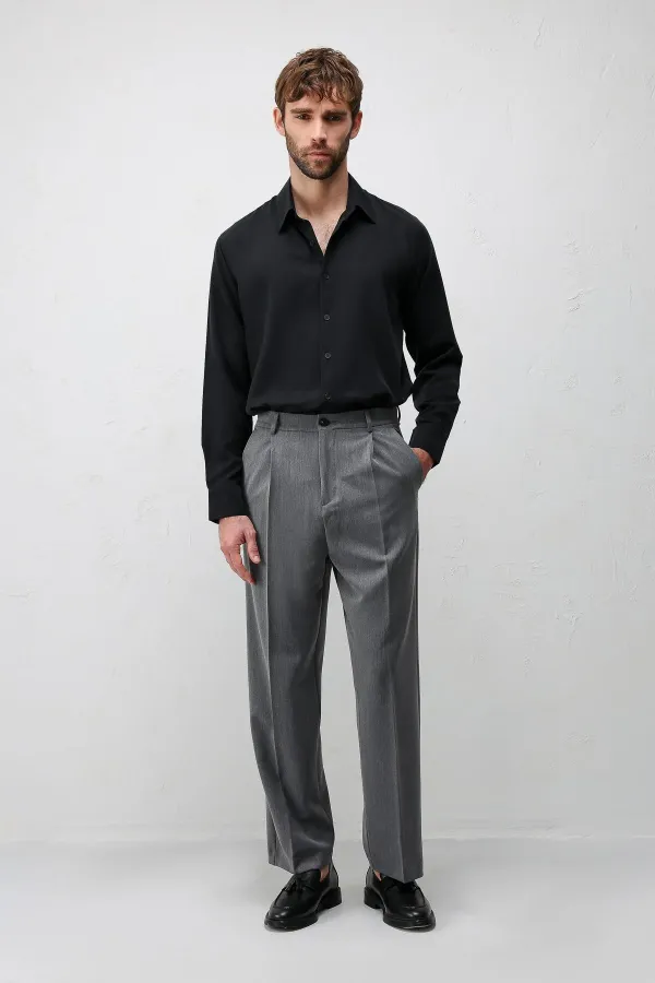 Antioch Black Technical Regular Fit Men's Shirt