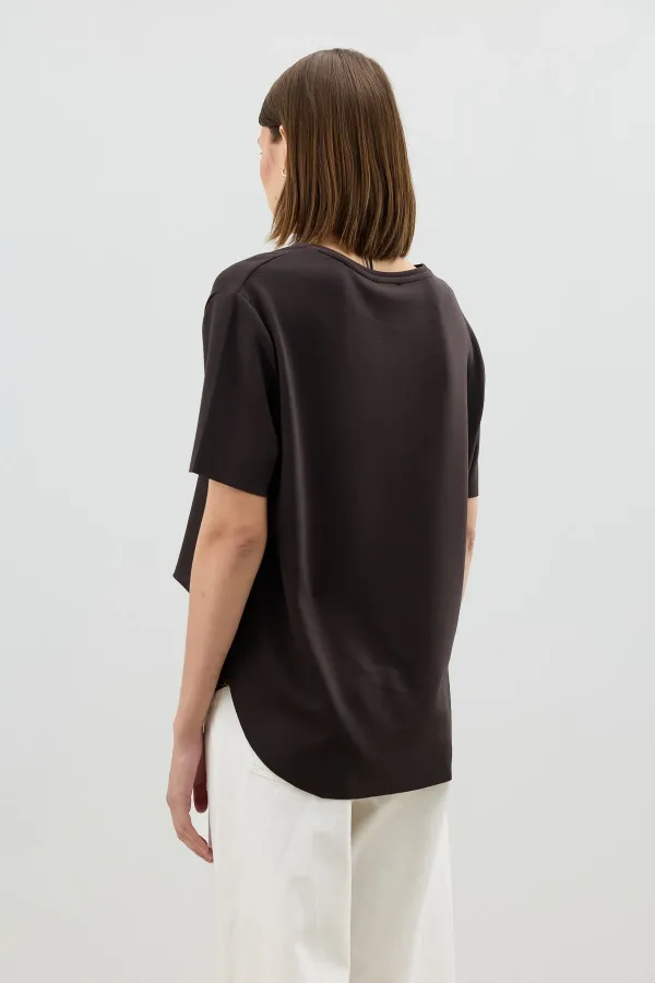 Antioch Kahve Dökümlü Kadın T-Shirt Antioch Kahve Dökümlü Kadın T-Shirt