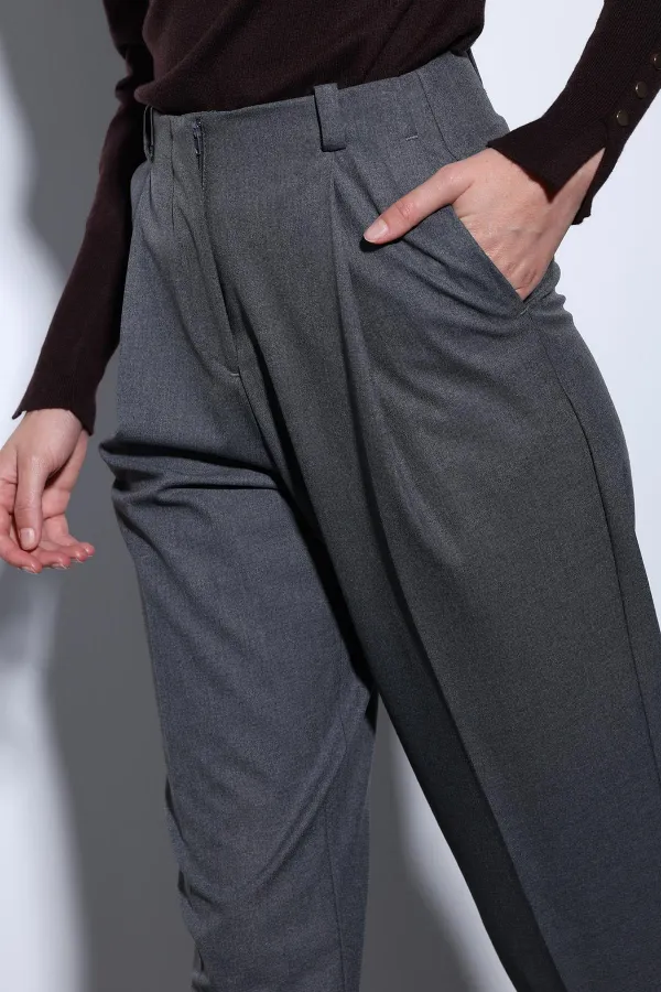 Antioch Antrasit Pensli Kadın Pantolon