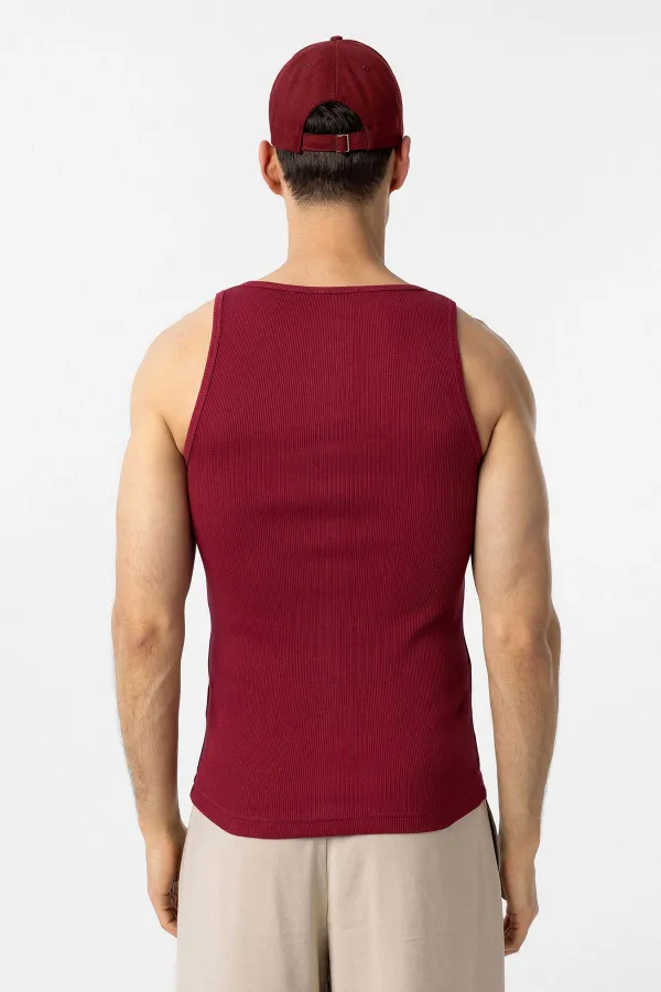 Antioch Bordo Slim Fit Erkek Atlet