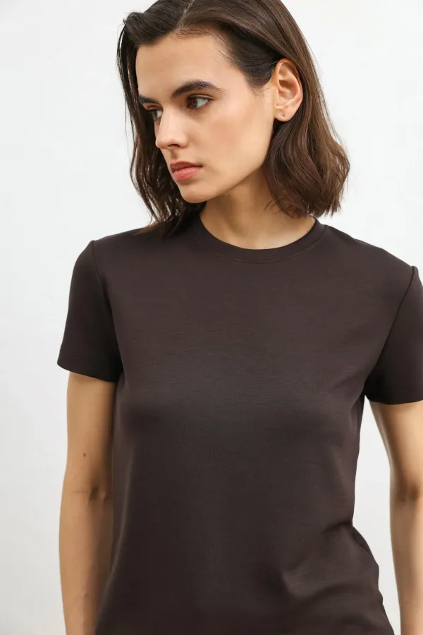 Antioch Koyu Kahve Dökümlü Kadın Eşofman Takım