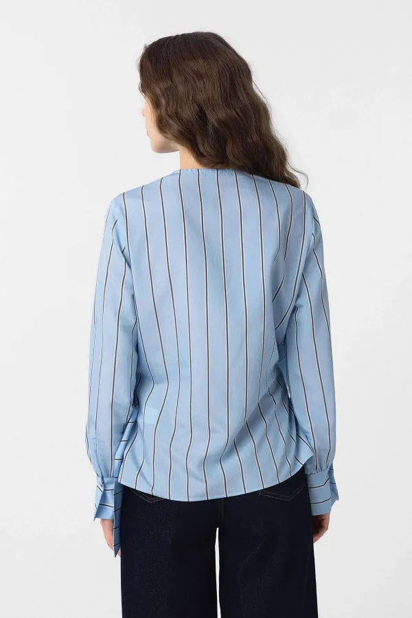 Antioch Blue Draped Kimono Women's Shirt