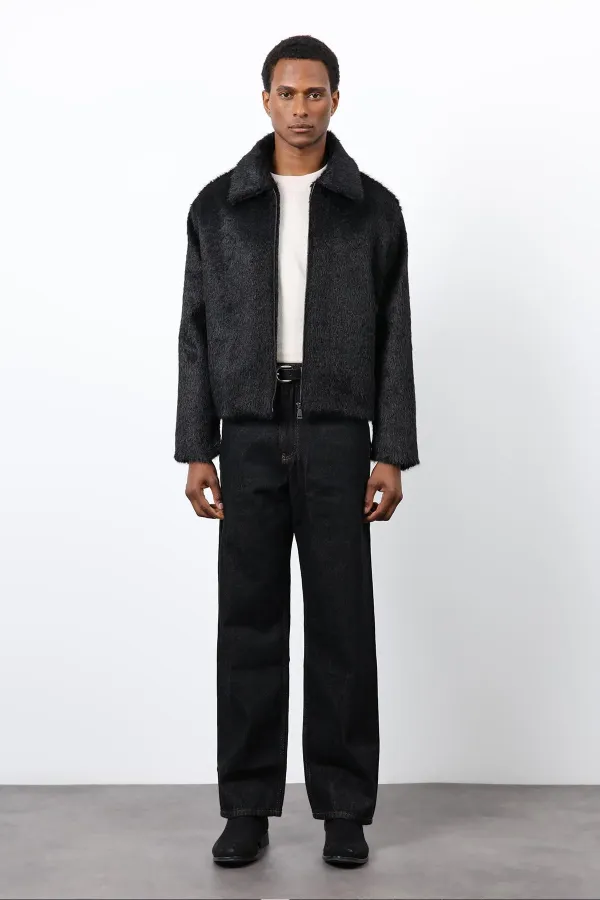 Antioch Siyah Yumuşak Dokulu Erkek Mont