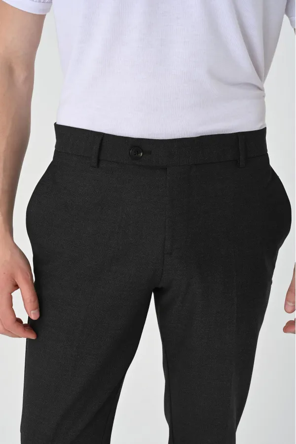 Antioch Smoked Regular Fit Double Hem Men's Trousers