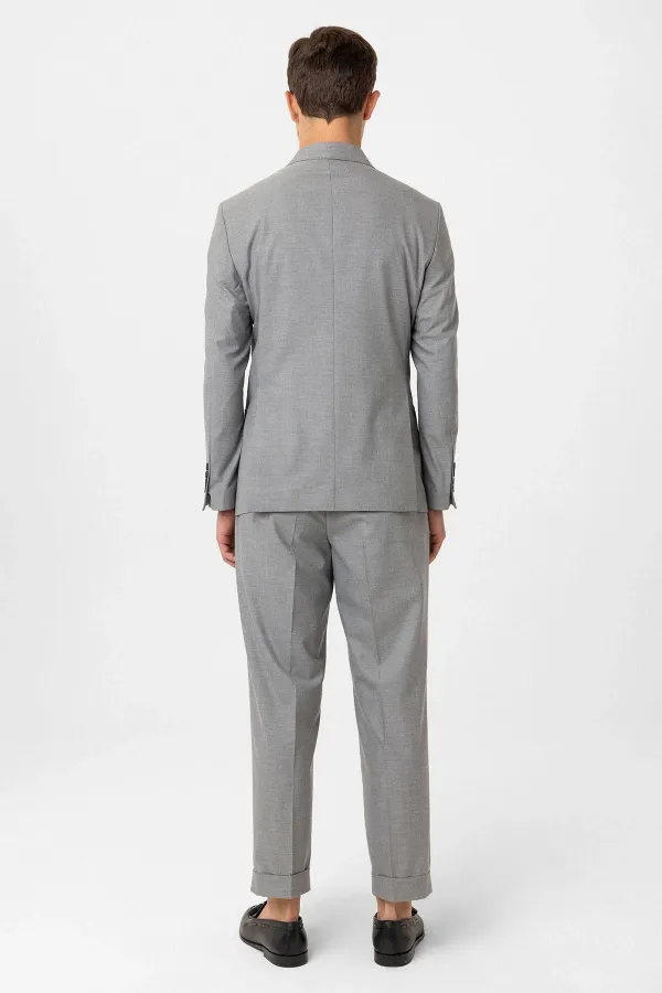 Costume homme Antioch gris croisé coupe italienne