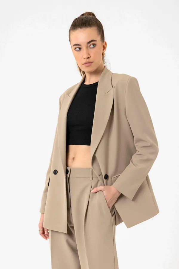 Débardeur court côtelé noir Antioch pour femme