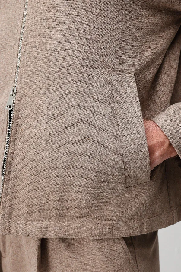 Antioch Men's Jacket with Coffee Texture