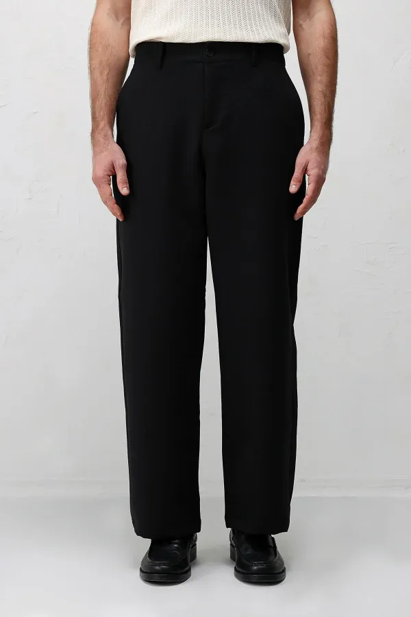 Antioch Siyah Relaxed Fit Erkek Pantolon