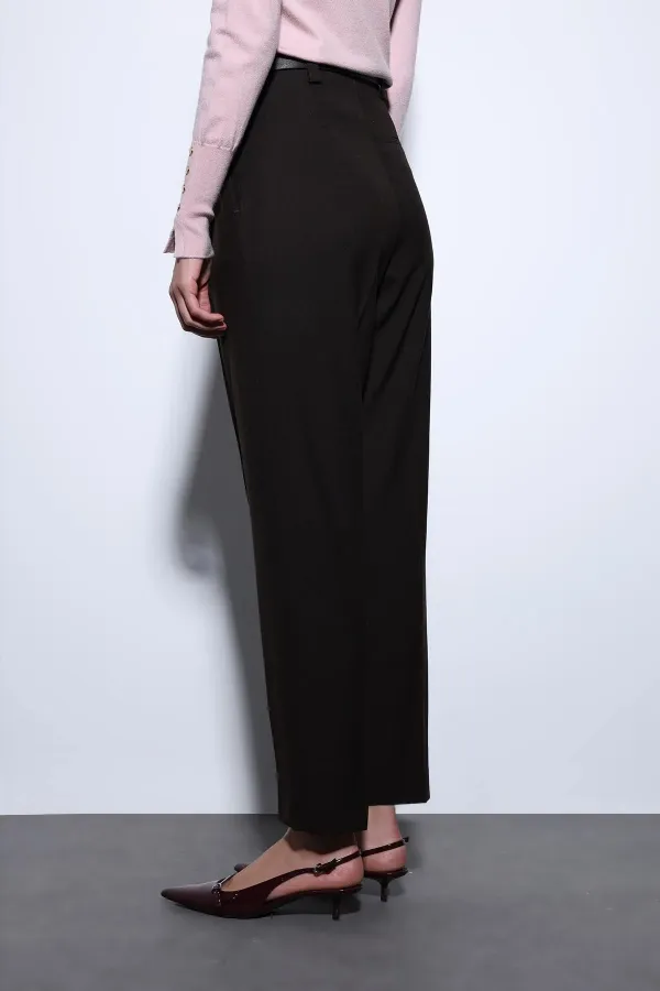 Antioch Kahve Pensli Kadın Pantolon