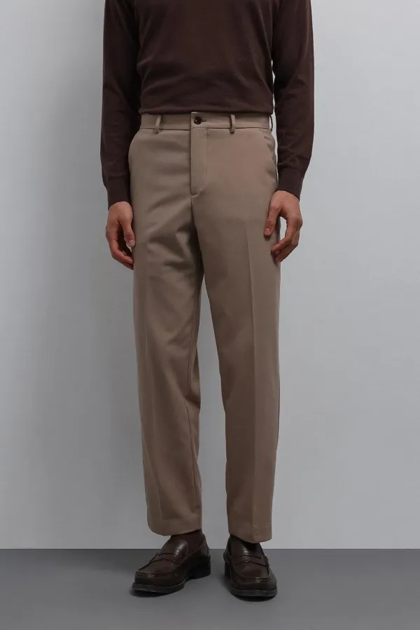 Pantalon Antioch beige à coupe fuselée pour homme