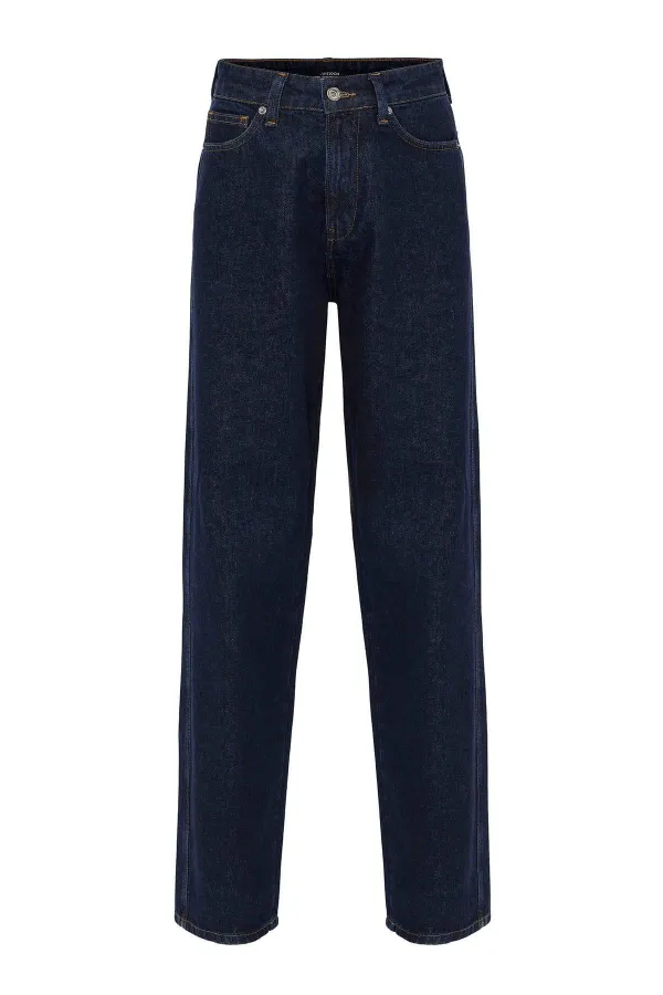 Antioch Dark Blue Women's High-Waisted Jeans