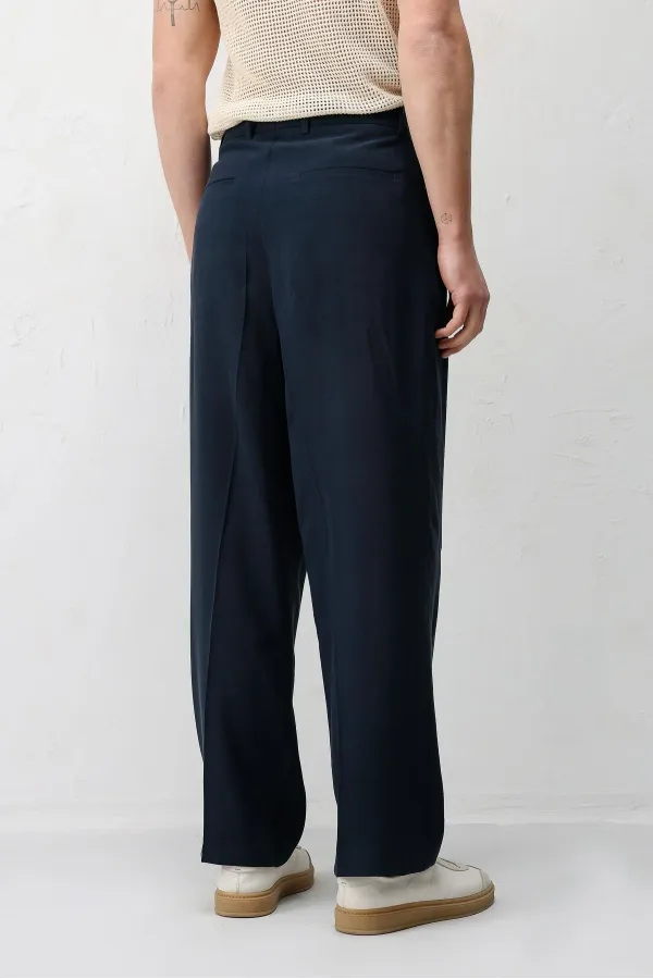 Pantalon homme Antioch en modal bleu marine