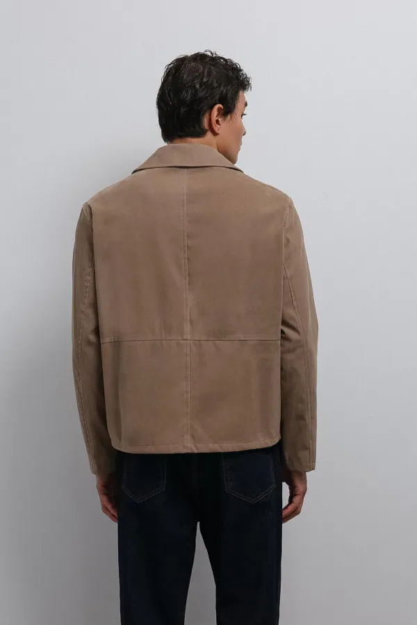 Antioch Bej Süet Erkek Klasik Ceket