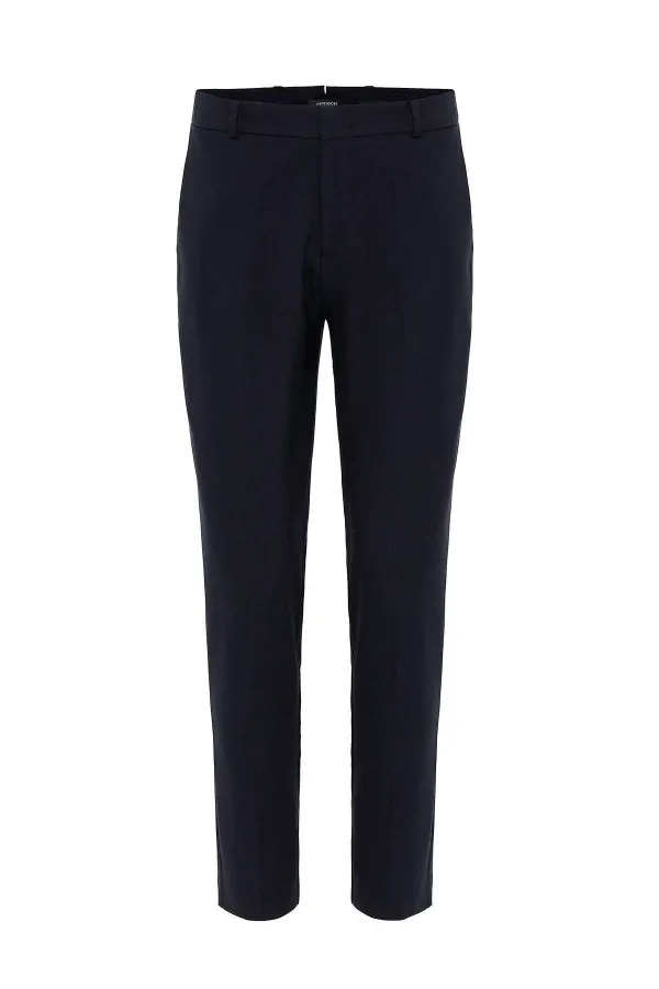 Antioch Navy Slim Fit Comfort Men's Trousers