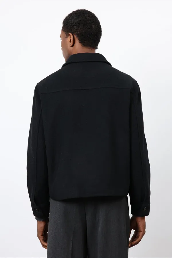 Antioch Black Wool Blend Men's Jacket