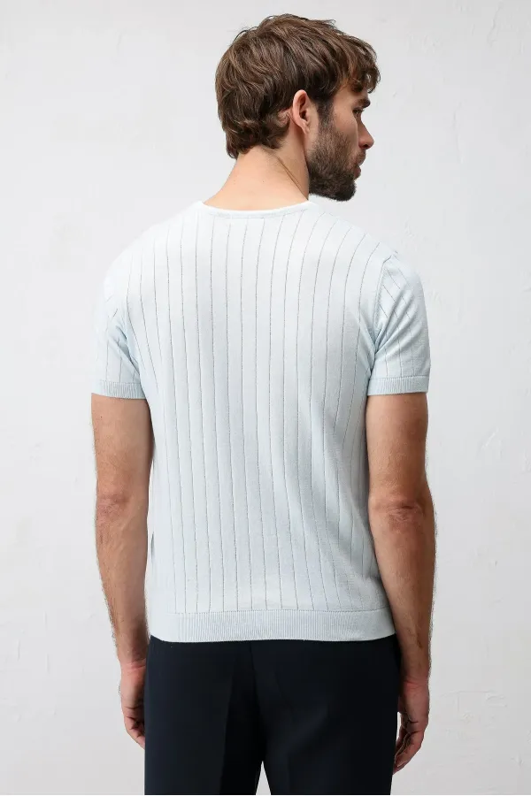 Antioch Bebe Mavi Dokulu Erkek Triko T-Shirt
