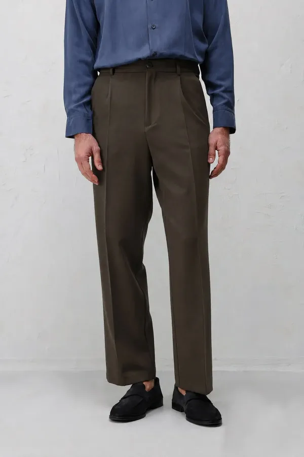 Antioch Kahve 1 Relax Fit Pilili Erkek Pantolon Antioch Kahve 1 Relax Fit Pilili Erkek Pantolon