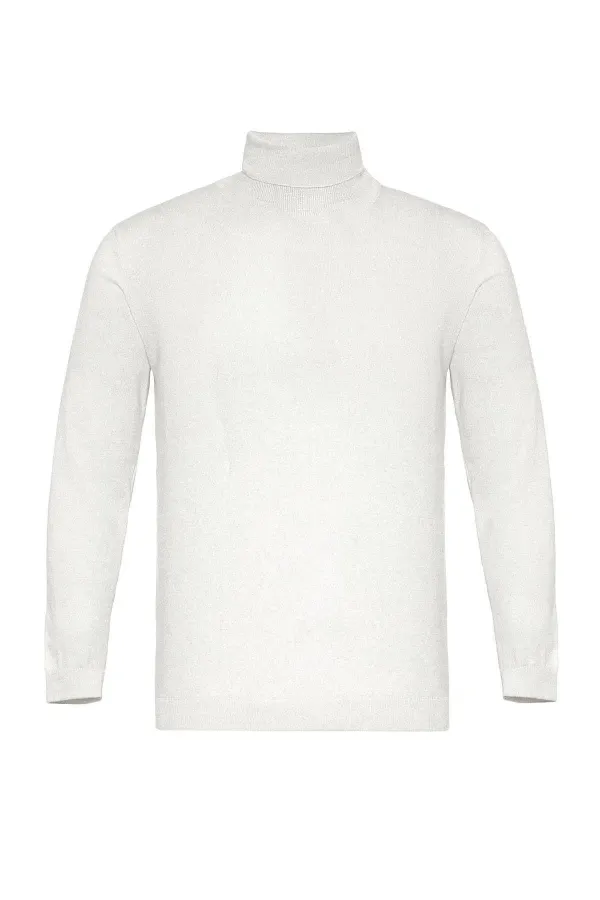 Pull à col roulé Antioch Ecru pour homme