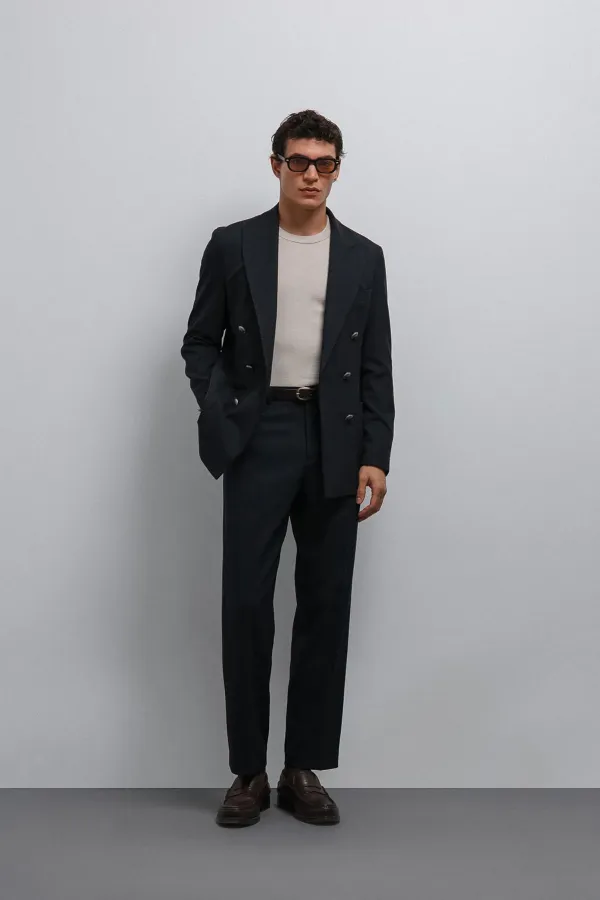 Pantalon Antioch Navy à coupe fuselée pour homme