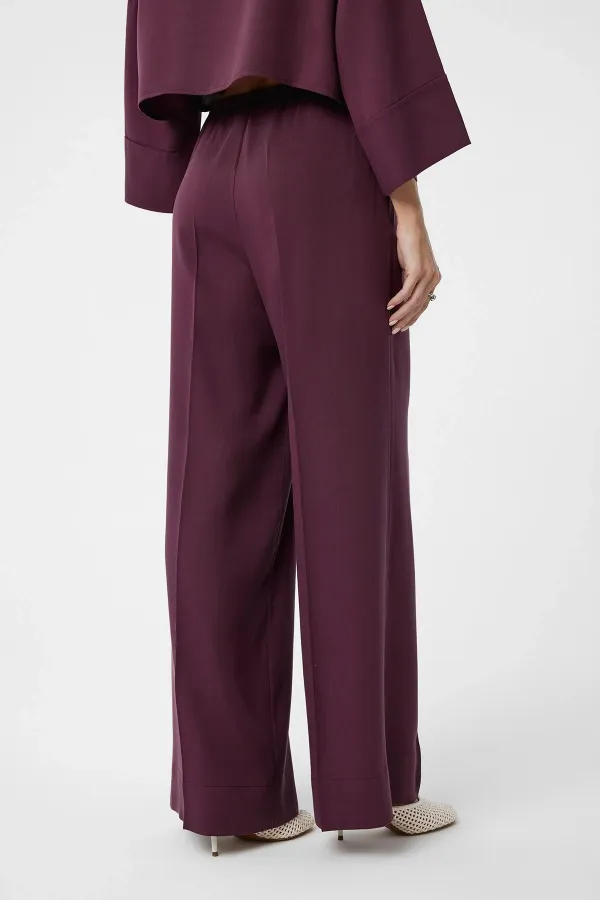 Antioch Burgundy Relaxed Women's Trousers
