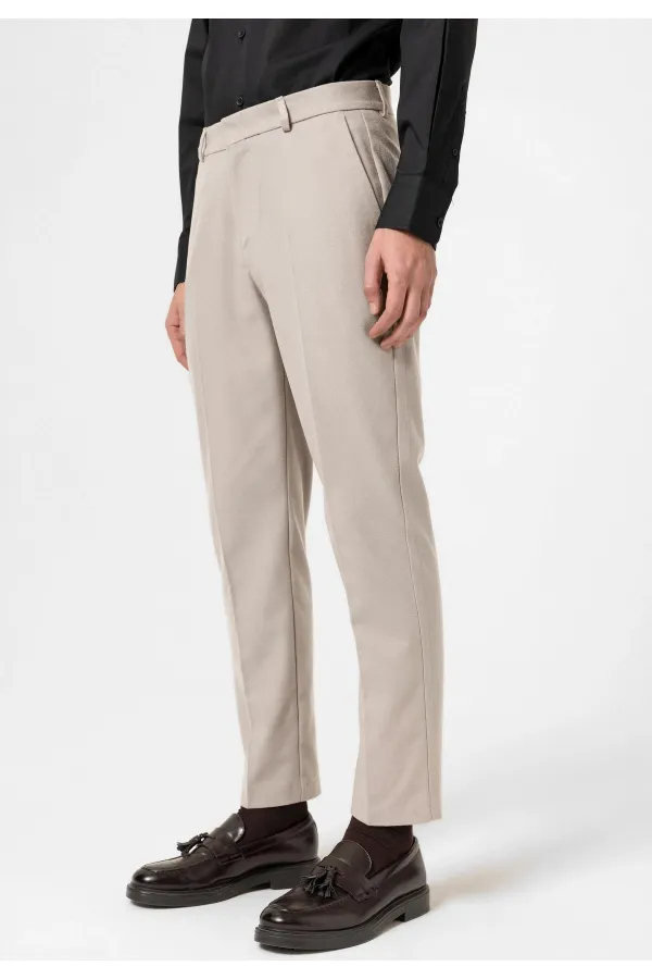 Antioch Bej Yüksek Bel Klasik Erkek Pantolon
