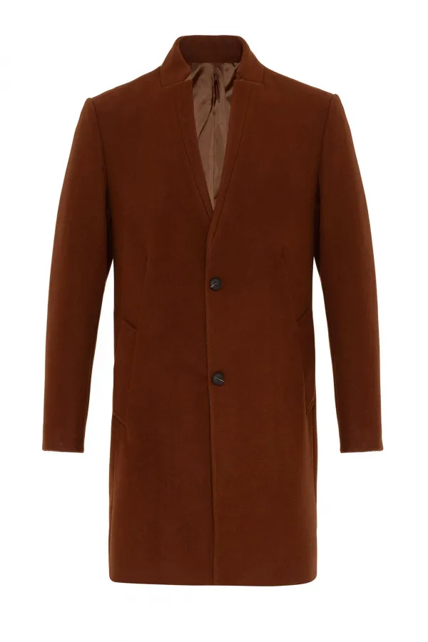 Antioch Tan Magnificent Collar Men's Coat