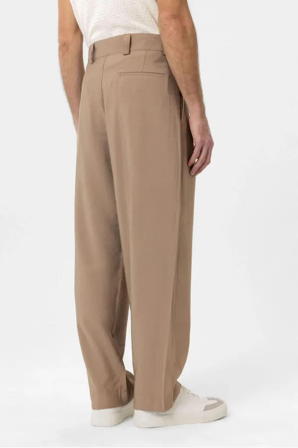 Antioch Mink Pleated Baggy Fit Men's Trousers