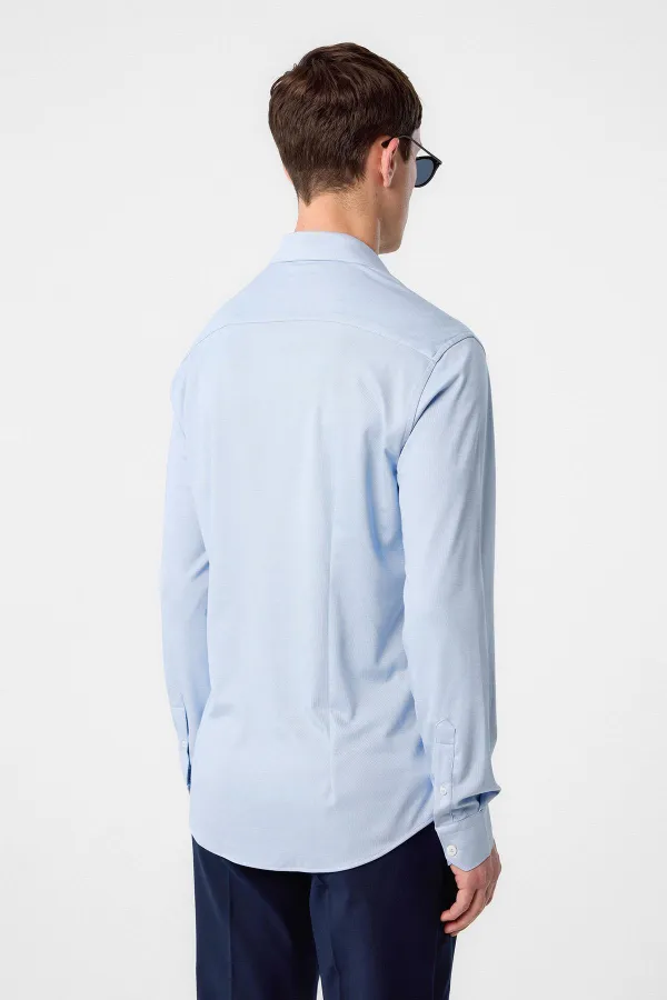 Antioch Bebe Mavi Slim Fit Erkek Gömlek