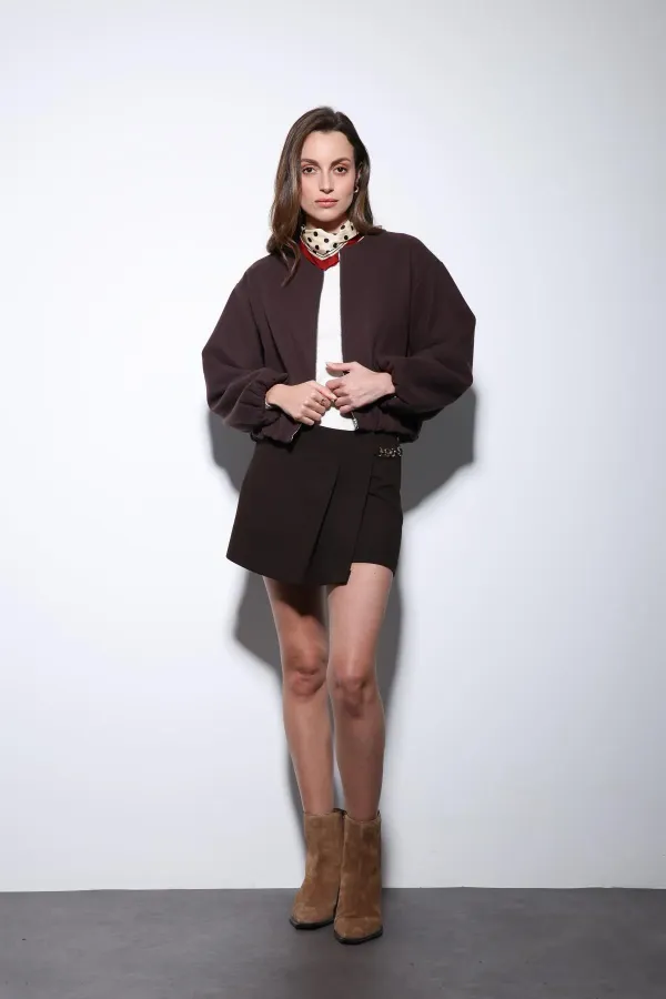 Veste courte Antioch Coffee pour femme