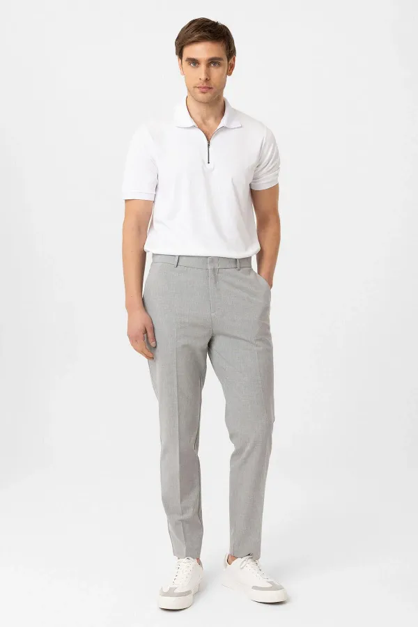 Antioch Açık Gri Slim Fit Comfort Erkek Pantolon
