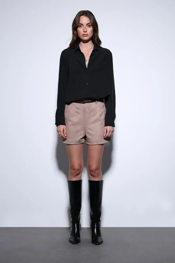 Antioch Siyah Premium Kadın Gömlek