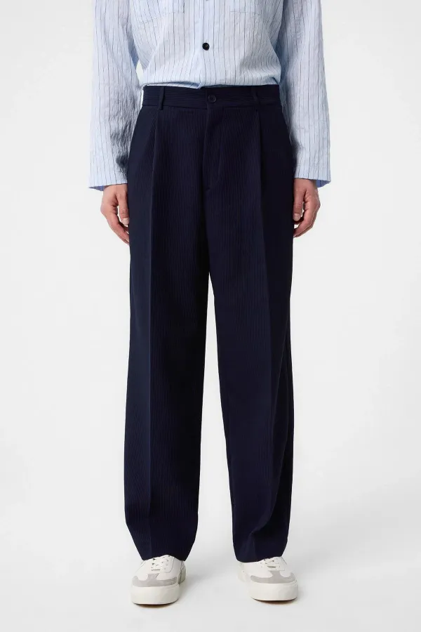 Antioch Lacivert Baggy Fitilli Erkek Pantolon