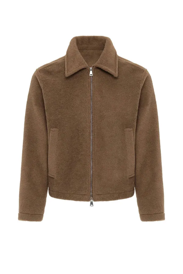 Veste pour homme Antioch Coffee, texture douce et décontractée