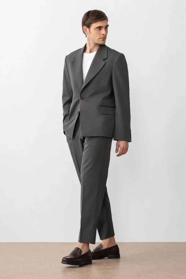 Antioch Haki Relax Fit Erkek Blazer Ceket