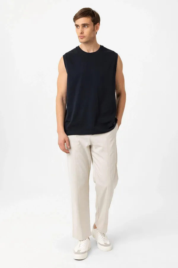 Antioch Lacivert Relaxed Fit Erkek Kolsuz T-Shirt Antioch Lacivert Relaxed Fit Erkek Kolsuz T-Shirt