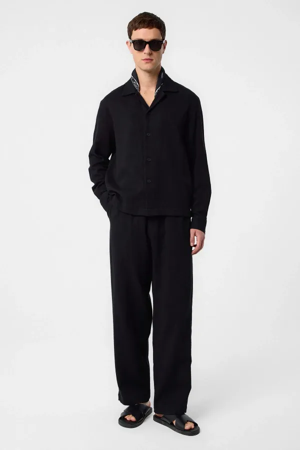 Antioch Black Textured Men's Shirt