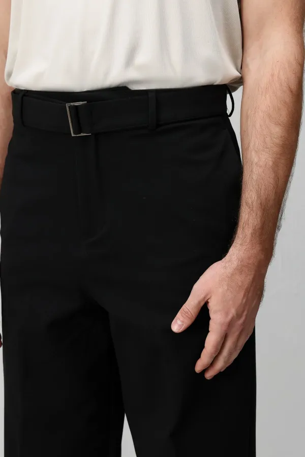 Antioch Siyah Relaxed Fit Kemerli Erkek Pantolon Antioch Siyah Relaxed Fit Kemerli Erkek Pantolon