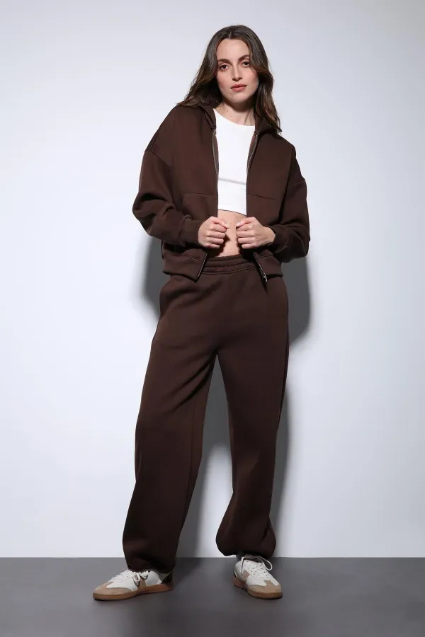 Antioch Coffee Zip-Up Hooded Women's Sweatshirt